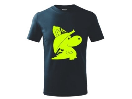 Dráčik detské trričko HASIČI fluo