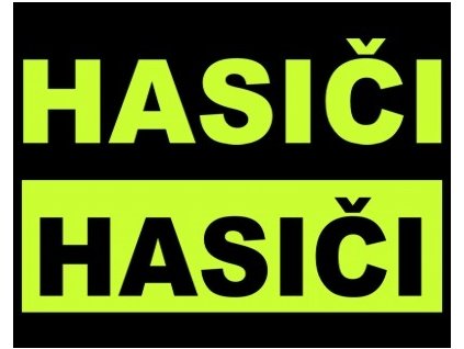 Nášivka na odev HASIČI FLUO