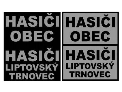 Nášivka na odev HASIČI REFLEX dotlač