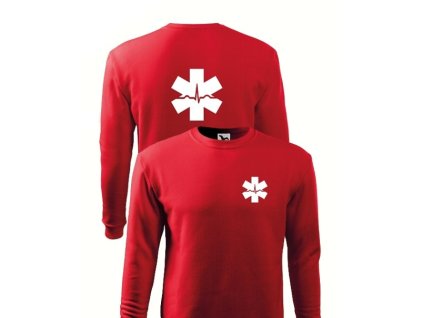 EKG pánska mikina Red