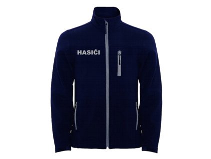 Bunda softshell HASIČI tmavomodrá pánska