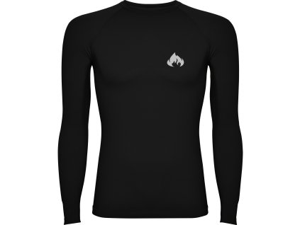 Termo športové tričko pánske čierne