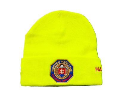 Kulich zimná čiapka DHZ HASIČI neon žltá