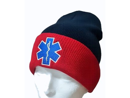 Kulich zimná čiapka EMS modro-červená