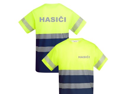 HASIČI pánske pracovné tričko Reflex navy