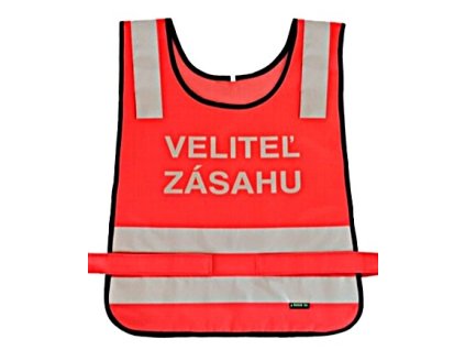 FluoRed VELITEĽ ZÁSAHU výstražná vesta Reflex RHEA SK