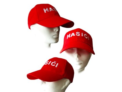 RED šiltovka s výšivkou HASIČI pánska