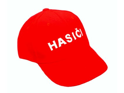 RED šiltovka s výšivkou HASIČI detská