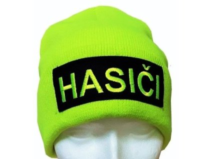 Kulich zimná čiapka HASIČI fluožltá