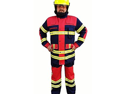Ľahký zásahový oblek TITAN blue / red rRHEA SK
