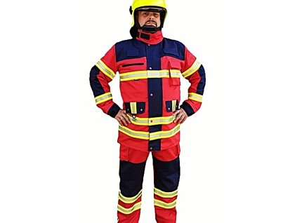 Ľahký zásahový oblek TITAN red / blue RHEA SK