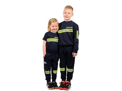 HIVIS detské tepláky Hasiči Navy