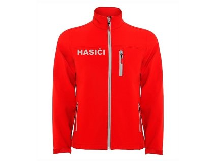 Bunda softshell HASIČI červená pánska