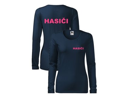 PINK NEON dámske tričko Fit HASIČI