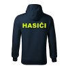 FLUO detská mikina s kapucňou HASIČI