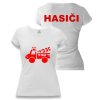 HASIČI dámske tričko biele AUTO 150