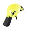 Detská asičská prilba JUNIOR s pohyblivým štítom žltá
