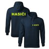FLUO pánska mikina s kapucňou HASIČI