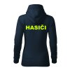 FLUO dámska mikina s kapucňou HASIČI
