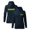FLUO dámska mikina s kapucňou HASIČI