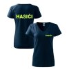 FLUO dámske tričko HASIČI výstrih do V