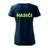 FLUO dámske tričko HASIČI výstrih do V