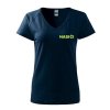 FLUO dámske tričko HASIČI výstrih do V
