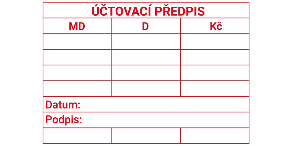 KONTAČNÍ RAZÍTKA