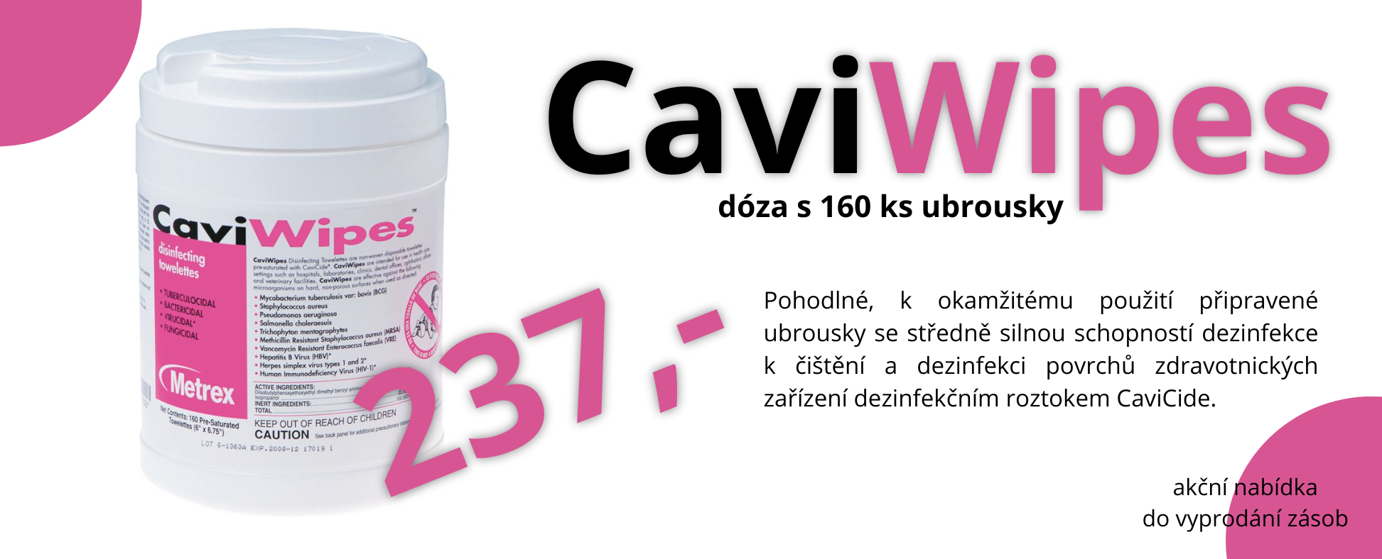 Akční nabídka CaviWipes