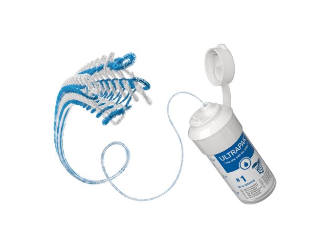 UltraPak č.1 modré  Retrakční vlákna vyrobená ze 100% bavlny spletená do tisíce oček.
