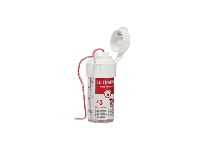 UltraPak č.3 červené  Retrakční vlákna vyrobená ze 100% bavlny spletená do tisíce oček.