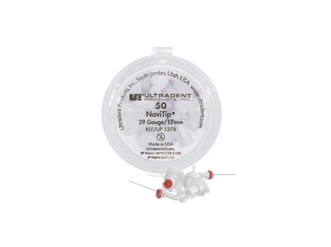 NaviTip kanyly 29G 17 mm 50 ks  Kontrolovaná aplikace přípravků až k apexu.