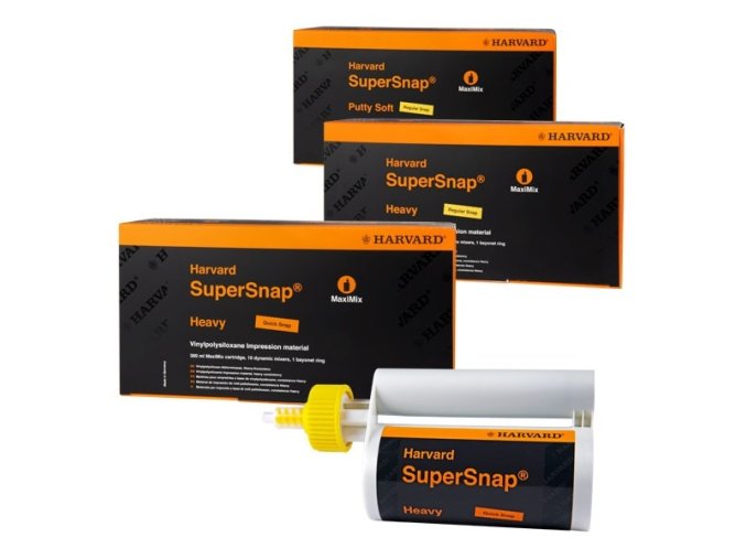 Harvard SuperSnap® Putty Soft MaxiMix, regular snap, black, 380ml  kombinace všech výhod Premium-Sil s novými parametry nastavení