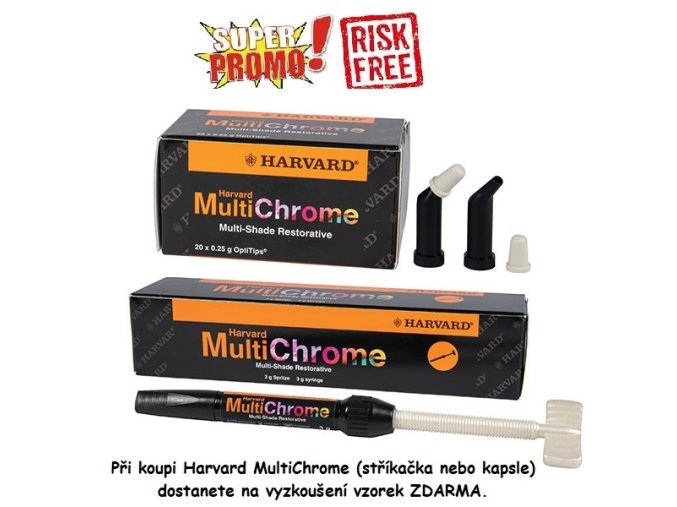 Harvard MultiChrome, 20 x 0,25 g OptiTips  Světlem vytvrzované, barevně přizpůsobivé kompozity
