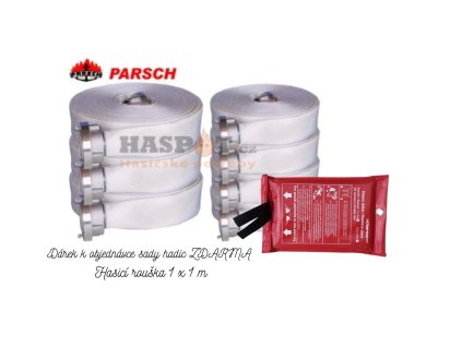 Dárek k objednávce sady hadic ZDARMA HASICÍ ROUŠKA 1X1M