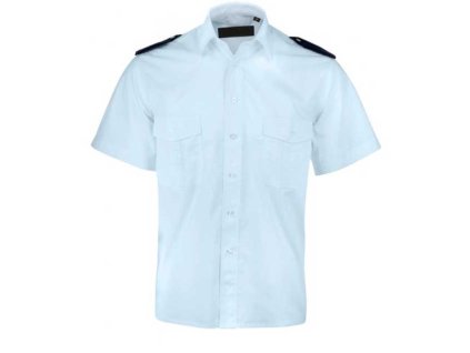 Košile pilotka světle modrá - krátký rukáv