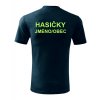 Panske triko hasicky obec jmeno zada tmavemodre
