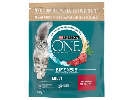 PURINA ONE granule 750G - Adult reich an rind