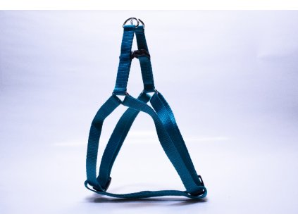 Postroj pre psa, tyrkysový, šírka15mm