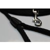 Šnúrové vodítko pre psa, čierne, šírka 0,8cm