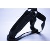 Postroj pre psa, čierny, šírka25mm