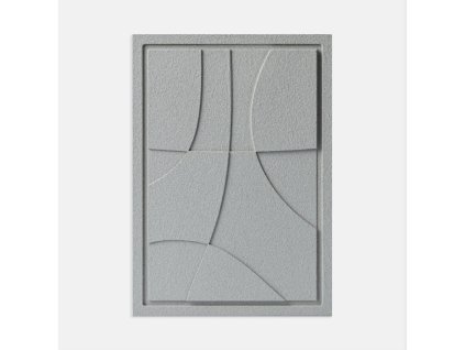 3D kép ABSTRACT III - MILKY GREY