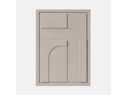 3D kép GEOMETRIC IV - ALMOND BEIGE