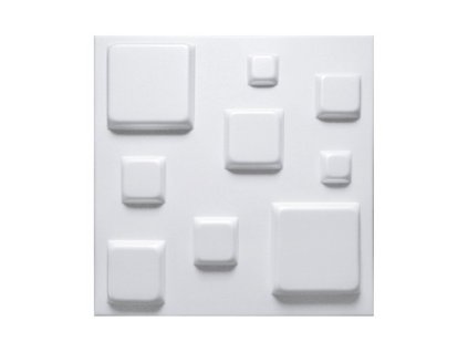 Fali/Mennyezeti kazetta NÉGYZET 3D fehér