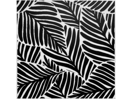 Mennyezeti/fali kazetta LEVELEK fekete-fehér