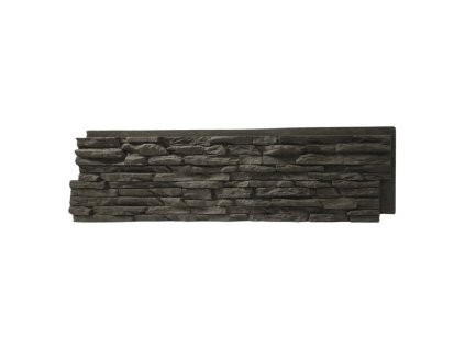 PU 3D panel Graphite Rock – dekoratív burkolat kőhatással (122 × 33 cm)