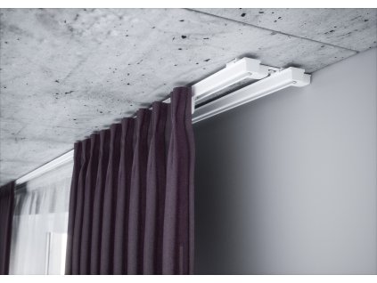 Alumínium kettős sín ZS2-150 készlet zsanérokhoz (Farebné prevedenie Biele, Zavesenie Háčiky)