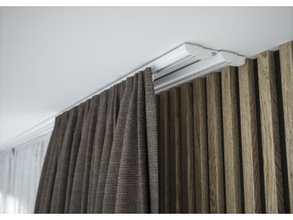 Alumínium dupla sín a ZD2-100 készlet zsanérokhoz (Farebné prevedenie Biele, Zavesenie Háčiky)