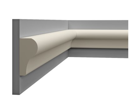 Ablak körüli szegélyléc LP 061 - 80x40mm (Dĺžka profilu 150 cm)