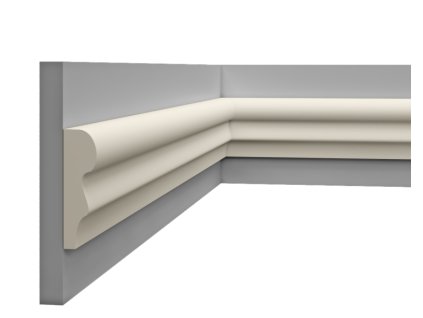 Ablak körüli díszléc LP 069 - 150x43mm (Dĺžka profilu 150 cm)